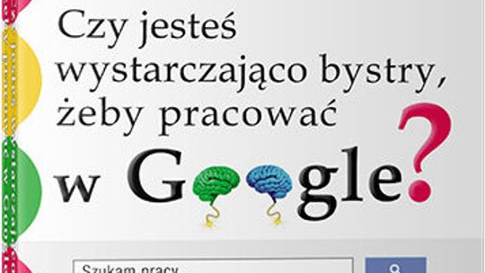 Czy jesteś wystarczająco bystry, żeby pracować w Google  od Wydawnictwa SQN ?- finał