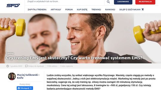 Czym jest trening EMS? Co warto o nim wiedzieć, kiedy wykonywać?