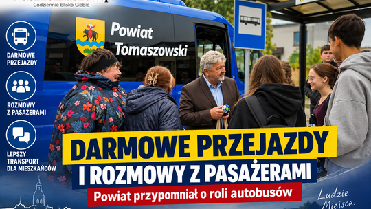 Darmowe przejazdy i rozmowy z pasażerami. Powiat przypomniał o roli autobusów