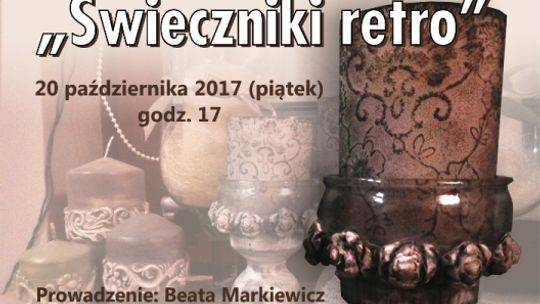 Decopupage: świecznik w stylu retro