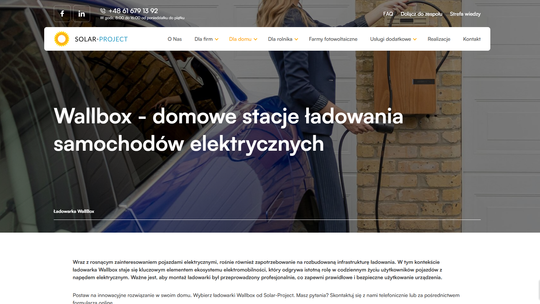 Dlaczego wallbox to dobre rozwiązanie dla właścicieli aut elektrycznych? | Solar-Project