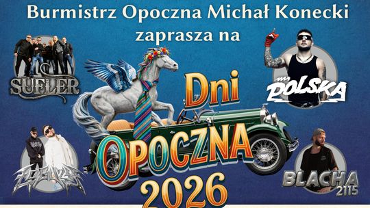 Dni Opoczna 2026 już 20 i 21 czerwca. Dwa dni koncertów, parady i sportowych emocji