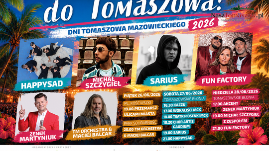 Dni Tomaszowa 2026 zapowiedziane. Miasto szykuje atrakcje dla mieszkańców