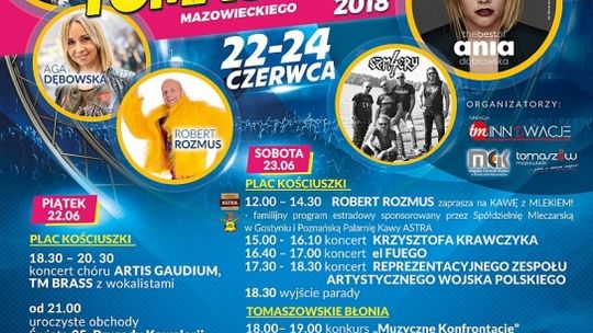Dni Tomaszowa Mazowieckiego 2018 [PROGRAM, ATRAKCJE, ZMIANA ORGANIZACJI RUCHU]