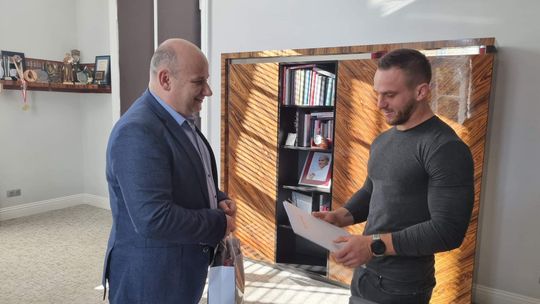 Dominik Śliwiński wyróżniony za osiągnięcia sportowe