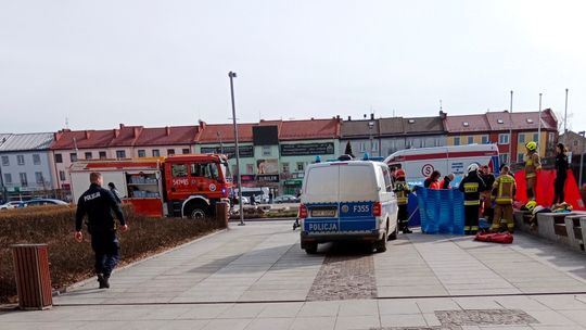 Dramatyczna akcja ratunkowa na Pl. Kościuszki.