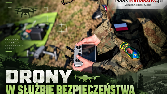 Dron nad lasem może uratować życie. Tomaszowscy Strzelcy szkolą się w ramach zadań MON