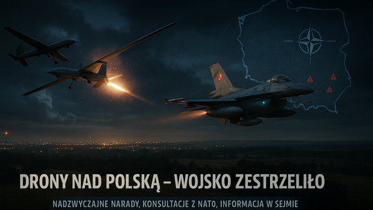 Drony nad Polską - wojsko zestrzeliło maszyny - synteza