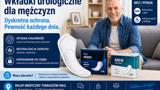 Dyskretna pomoc, która przywraca komfort. Wkładki urologiczne dla mężczyzn – co warto wiedzieć?