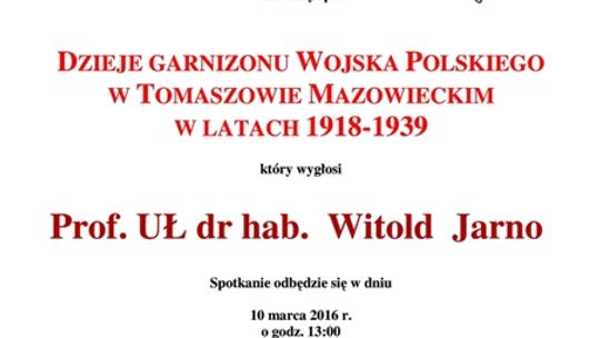 Dzieje garnizonu Wojska Polskiego w Tomaszowie Mazowieckim w latach 1918-1939