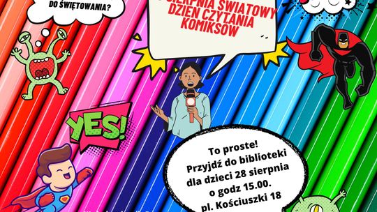 Dzień z komiksem w bibliotece na placu Kościuszki
