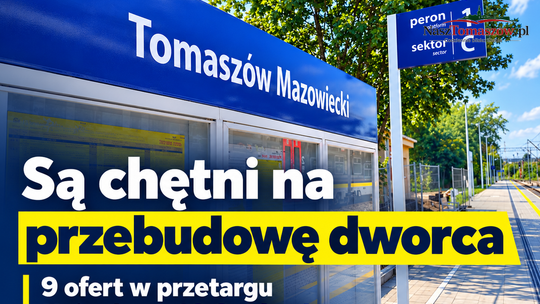 Dziewięć ofert na przebudowę dworca w Tomaszowie. Najtańsza: 16,8 mln zł