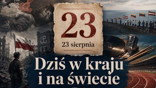 Dziś w kraju i na świecie. 23 sierpnia – pakt, który podzielił Europę, Bałtycki Łańcuch i muzyka, która została na zawsze