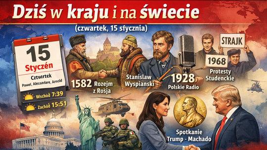 Dziś w kraju i na świecie (czwartek, 15 stycznia)