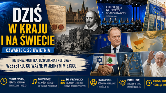 Dziś w kraju i na świecie – czwartek, 23 kwietnia