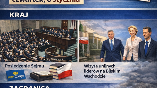 Dziś w kraju i na świecie (czwartek, 8 stycznia)