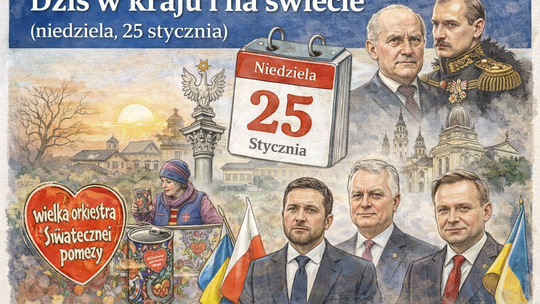 Dziś w kraju i na świecie (niedziela, 25 stycznia)