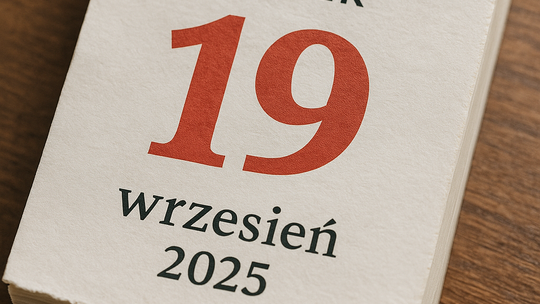 Dziś w kraju i na świecie (piątek, 19 września)