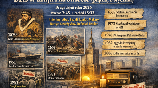 Dziś w kraju i na świecie (piątek, 2 stycznia)