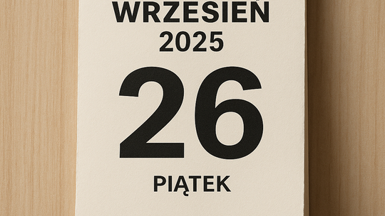 Dziś w kraju i na świecie (piątek, 26 września)