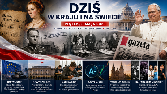 Dziś w kraju i na świecie. Piątek pod znakiem historii, polityki i wielkich rocznic