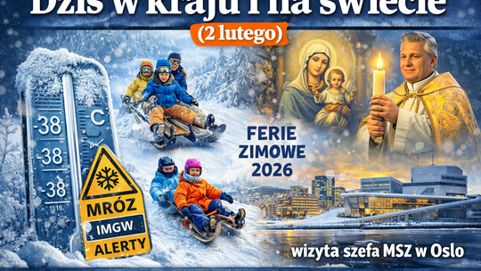 Dziś w kraju i na świecie (poniedziałek, 2 lutego)