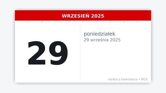 Dziś w kraju i na świecie (poniedziałek, 29 września)