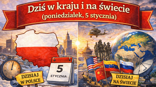 Dziś w kraju i na świecie (poniedziałek, 5 stycznia)