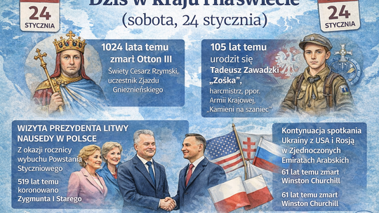 Dziś w kraju i na świecie (sobota, 24 stycznia)