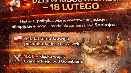 Dziś w kraju i na świecie (środa, 18 lutego)