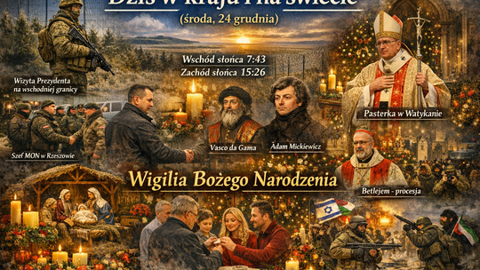 Dziś w kraju i na świecie (środa, 24 grudnia)