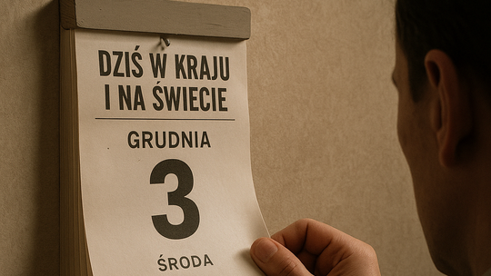 Dziś w kraju i na świecie (środa, 3 grudnia)