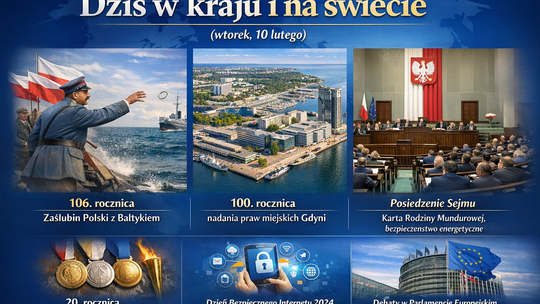 Dziś w kraju i na świecie (wtorek, 10 lutego)