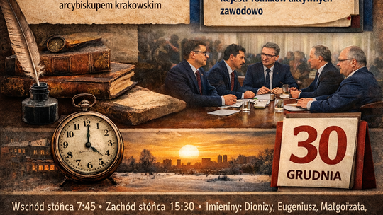 Dziś w kraju i na świecie (wtorek, 30 grudnia)