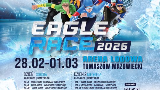 Eagle Race 2026 w Tomaszowie Mazowieckim. Młodzi panczeniści wracają na tor Areny Lodowej
