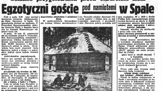Egzotyczni goście  pod namiotami w Spale