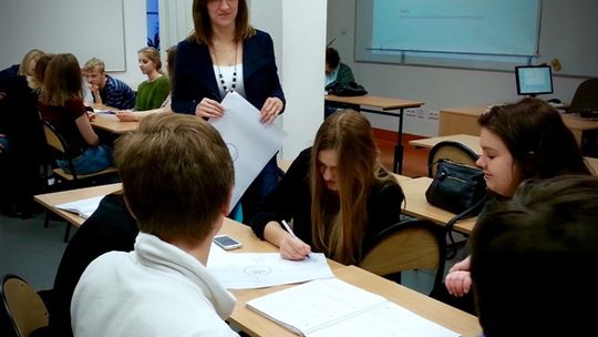 „EkoMiasto” na lekcji w I Liceum Ogólnokształcącym