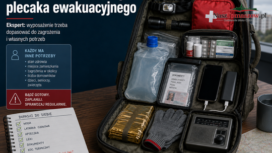 Ekspert: nie ma uniwersalnego plecaka ewakuacyjnego