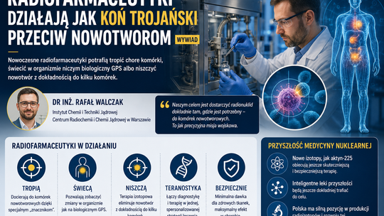 Ekspert: radiofarmaceutyki działają jak koń trojański przeciw nowotworom (wywiad)