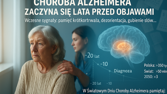 Ekspertka: choroba Alzheimera zaczyna się wiele lat przed pojawieniem się wyraźnych objawów