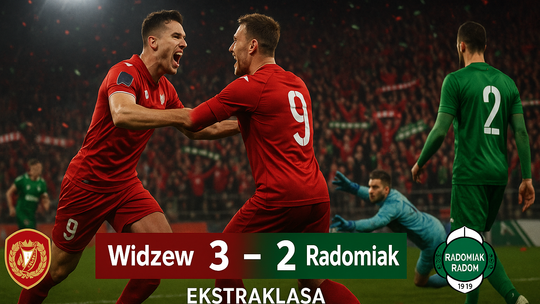 Ekstraklasa piłkarska - Widzew - Radomiak 3:2