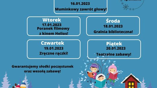Fabryka kreatywności, czyli zimowisko w bibliotece