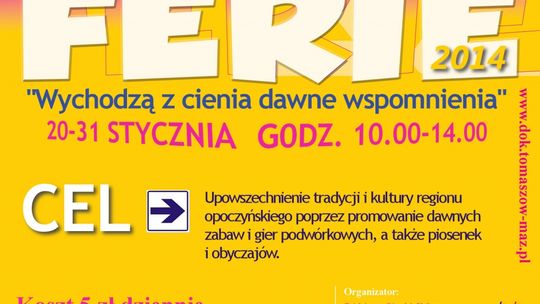 FERIE ZIMOWE W DZIELNICOWY OŚRODKU KULTURY