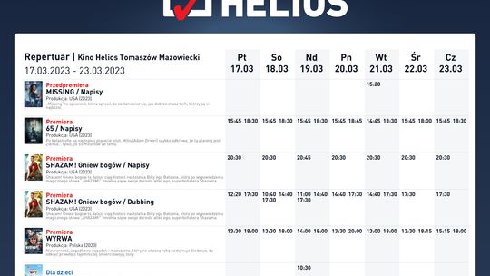 Filmowa wiosna na ekranach kin Helios!