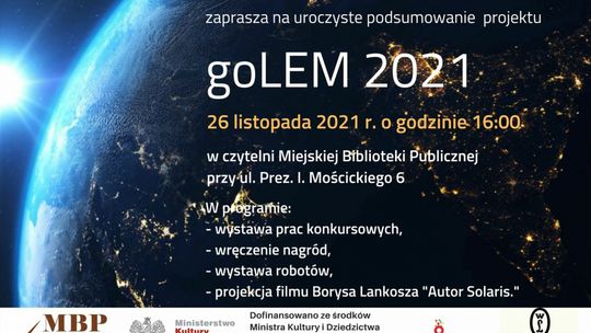 Finał bibliotecznego projektu "goLEM 2021."