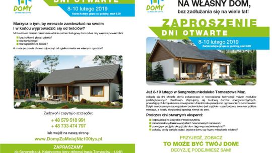 Firma realGREEN zaprasza na Dni otwarte domu za mniej niż 100 tysięcy
