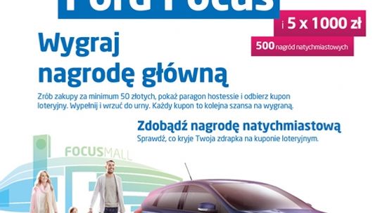 Ford Focus główną nagrodą Loterii Urodzinowej Focus Mall Piotrków Trybunalski