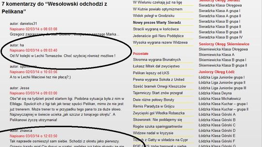Forumowicze: Wesołowski w Lechii od 25 kolejki, czyli Majic na aucie, bądź w roli drugiego trenera