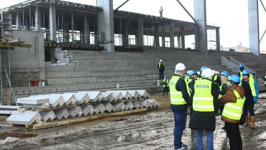(FOTO) Parlamentarzyści z komisji sportu zachwyceni budową