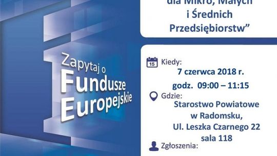 Fundusze Europejskie na rozwój dla Mikro, Małych i Średnich Przedsiębiorstw